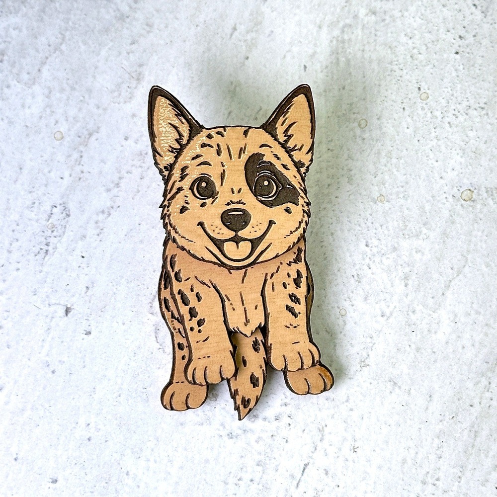 Australian Cattle Dog Heeler Puppy Magnet Handmade Pet Lover Unique Gift